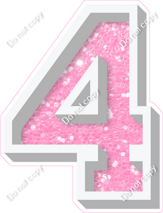 VA 23.5" Individuals - Baby Pink Sparkle 4