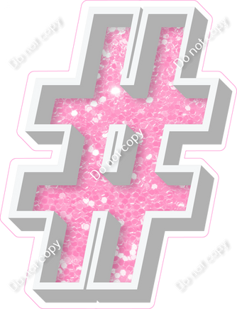 VA 23.5" Individuals - Baby Pink Sparkle #