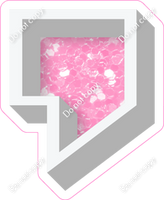 VA 23.5" Individuals - Baby Pink Sparkle Apostrophe
