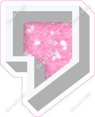 VA 23.5" Individuals - Baby Pink Sparkle Apostrophe