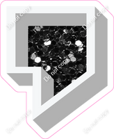 VA 23.5" Individuals - Black Sparkle Apostrophe