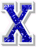 VA 23.5" Individuals - Blue Sparkle X