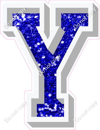 VA 23.5" Individuals - Blue Sparkle Y
