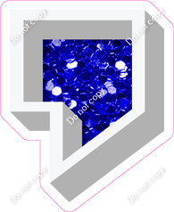 VA 23.5" Individuals - Blue Sparkle Apostrophe