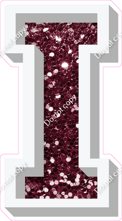 VA 23.5" Individuals - Burgundy Sparkle I