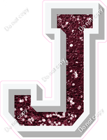 VA 23.5" Individuals - Burgundy Sparkle J