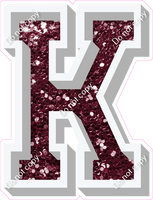 VA 23.5" Individuals - Burgundy Sparkle K
