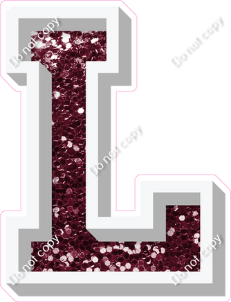VA 23.5" Individuals - Burgundy Sparkle L