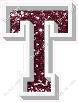 VA 23.5" Individuals - Burgundy Sparkle T
