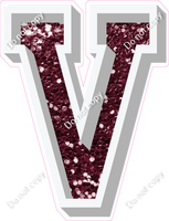 VA 23.5" Individuals - Burgundy Sparkle V