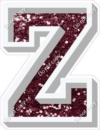 VA 23.5" Individuals - Burgundy Sparkle Z