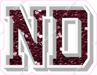 VA 23.5" Individuals - Burgundy Sparkle ND