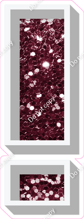 VA 23.5" Individuals - Burgundy Sparkle !