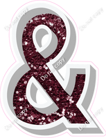 VA 23.5" Individuals - Burgundy Sparkle &