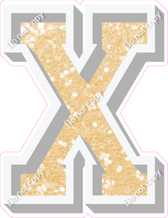 VA 23.5" Individuals - Champagne Sparkle X