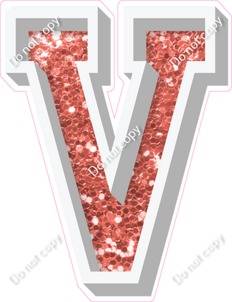 VA 23.5" Individuals - Coral Sparkle V