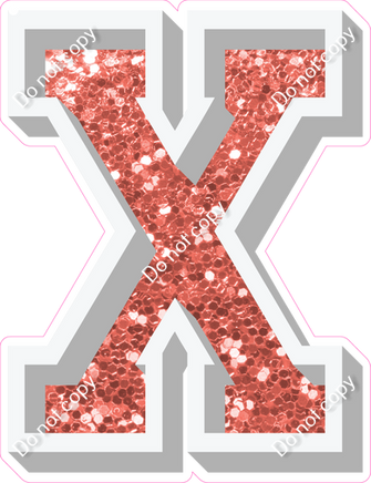 VA 23.5" Individuals - Coral Sparkle X