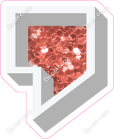VA 23.5" Individuals - Coral Sparkle Apostrophe