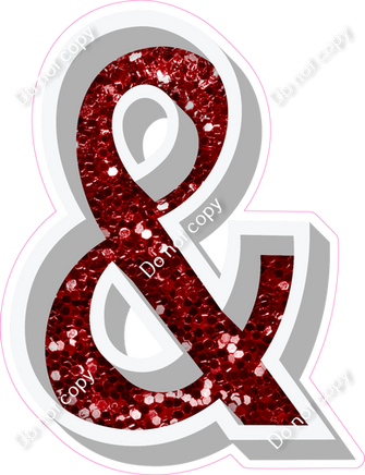 VA 23.5" Individuals - Crimson Sparkle &