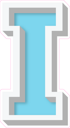 VA 23.5" Individuals - Flat Baby Blue I