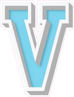 VA 23.5" Individuals - Flat Baby Blue V