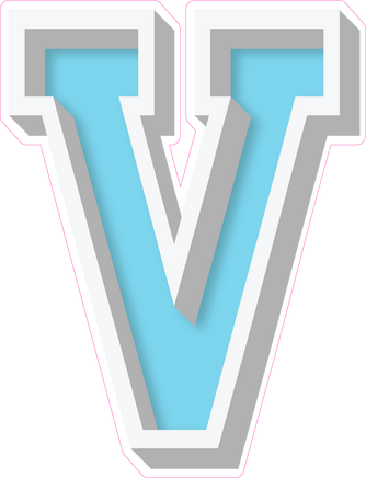 VA 23.5" Individuals - Flat Baby Blue V