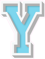 VA 23.5" Individuals - Flat Baby Blue Y