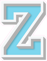 VA 23.5" Individuals - Flat Baby Blue Z