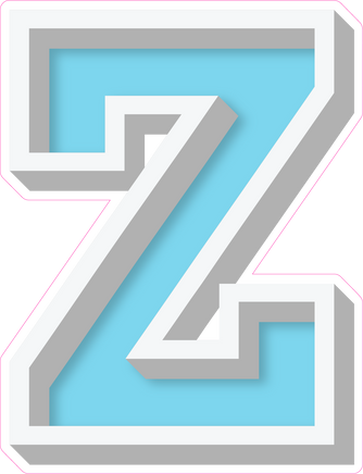 VA 23.5" Individuals - Flat Baby Blue Z