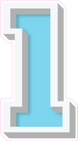 VA 23.5" Individuals - Flat Baby Blue 1