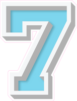 VA 23.5" Individuals - Flat Baby Blue 7
