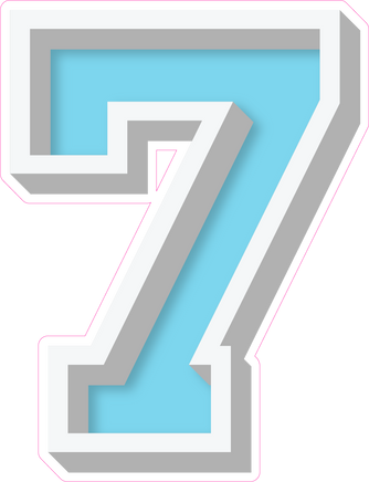 VA 23.5" Individuals - Flat Baby Blue 7