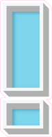 VA 23.5" Individuals - Flat Baby Blue !