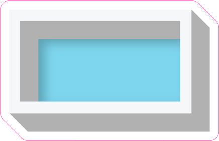 VA 23.5" Individuals - Flat Baby Blue Dash