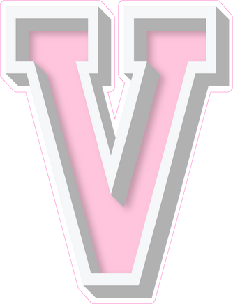 VA 23.5" Individuals - Flat Baby Pink V