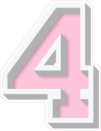 VA 23.5" Individuals - Flat Baby Pink 4