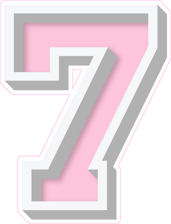 VA 23.5" Individuals - Flat Baby Pink 7