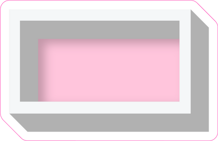 VA 23.5" Individuals - Flat Baby Pink Dash