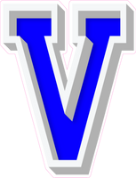 VA 23.5" Individuals - Flat Blue V