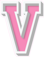 VA 23.5" Individuals - Flat Bubblegum V