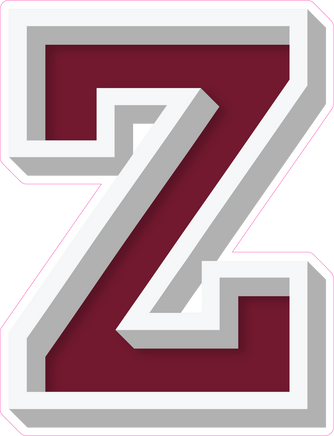 VA 23.5" Individuals - Flat Burgundy Z