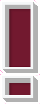 VA 23.5" Individuals - Flat Burgundy !