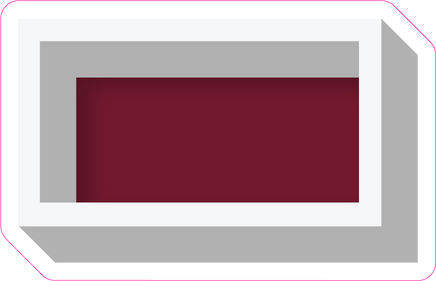 VA 23.5" Individuals - Flat Burgundy Dash
