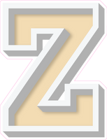 VA 23.5" Individuals - Flat Champagne Z