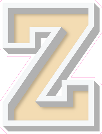 VA 23.5" Individuals - Flat Champagne Z