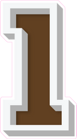 VA 23.5" Individuals - Flat Chocolate 1