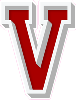 VA 23.5" Individuals - Flat Crimson V