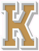 VA 23.5" Individuals - Flat Gold K