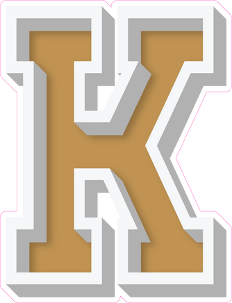 VA 23.5" Individuals - Flat Gold K