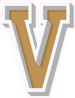 VA 23.5" Individuals - Flat Gold V